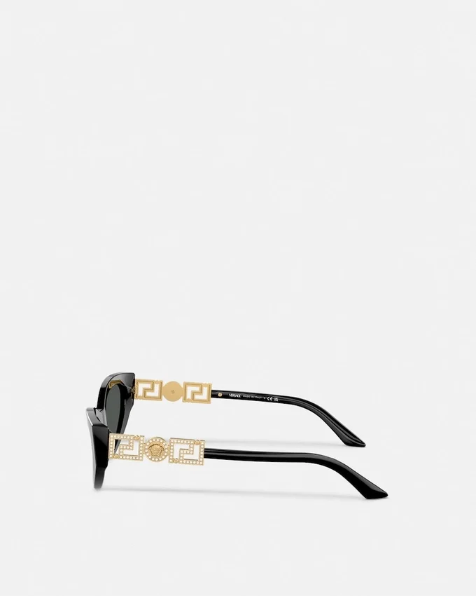 Greca Strass Cat-Eye Sunglasses Greca Strass Cat-Eye Sunglasses