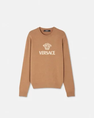 Intarsia Cashmere Knit Sweater