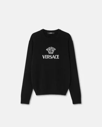 Intarsia Cashmere Knit Sweater