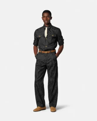 Jacquard Cotton Overshirt