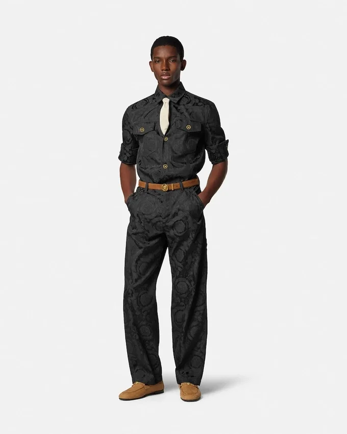Jacquard Cotton Overshirt Jacquard Cotton Overshirt