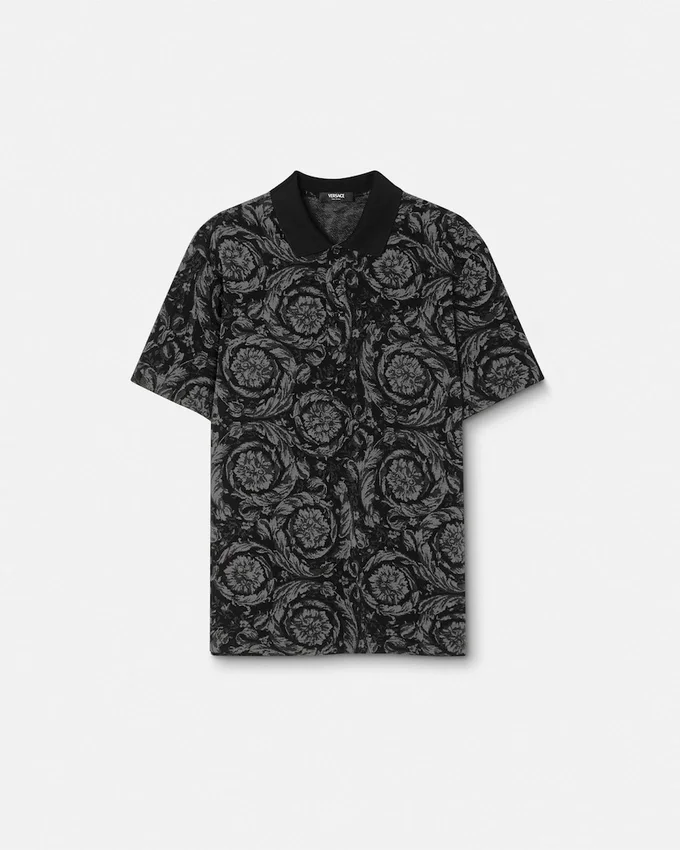 Jacquard Cotton Piqué Polo Jacquard Cotton Piqué Polo