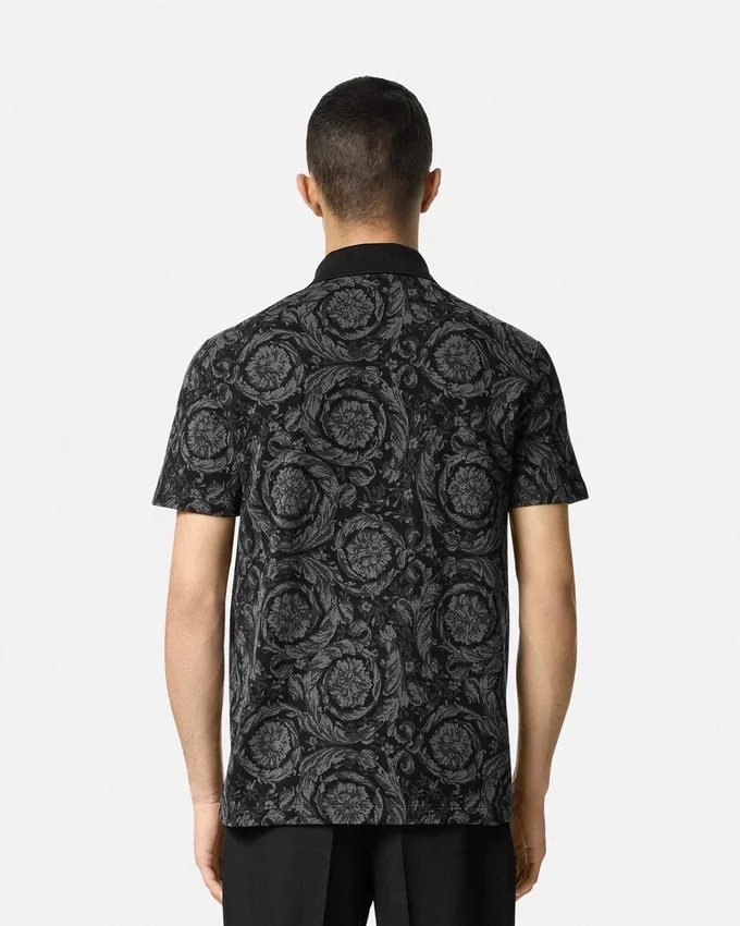 Jacquard Cotton Piqué Polo Jacquard Cotton Piqué Polo