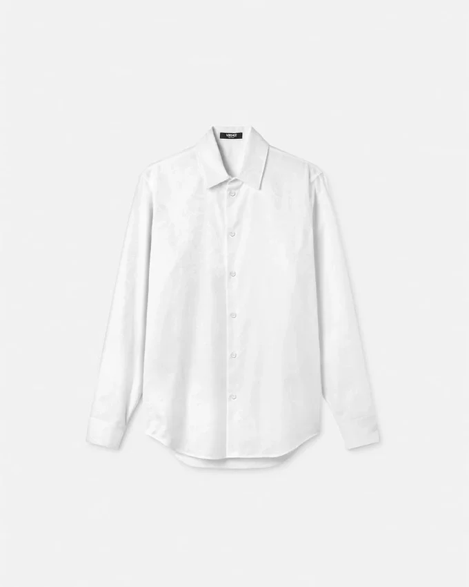 Jacquard Cotton-Poplin Shirt Jacquard Cotton-Poplin Shirt