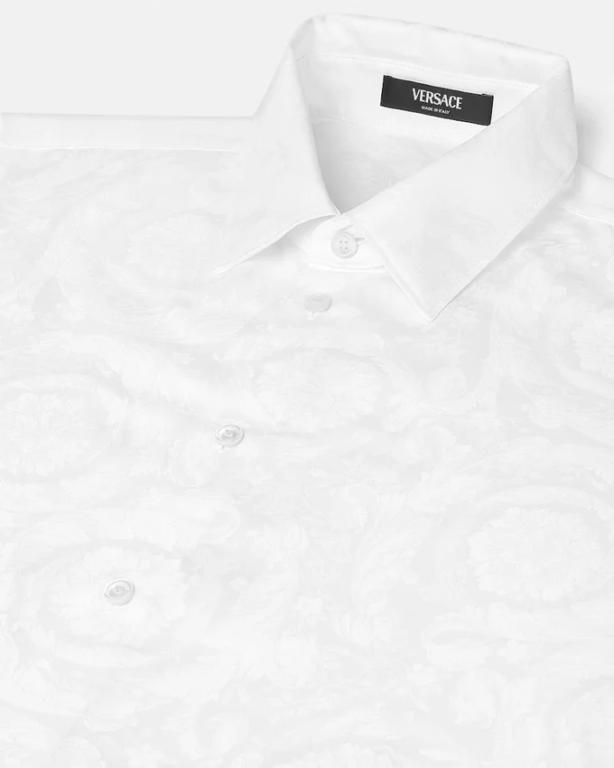 Jacquard Cotton-Poplin Shirt Jacquard Cotton-Poplin Shirt