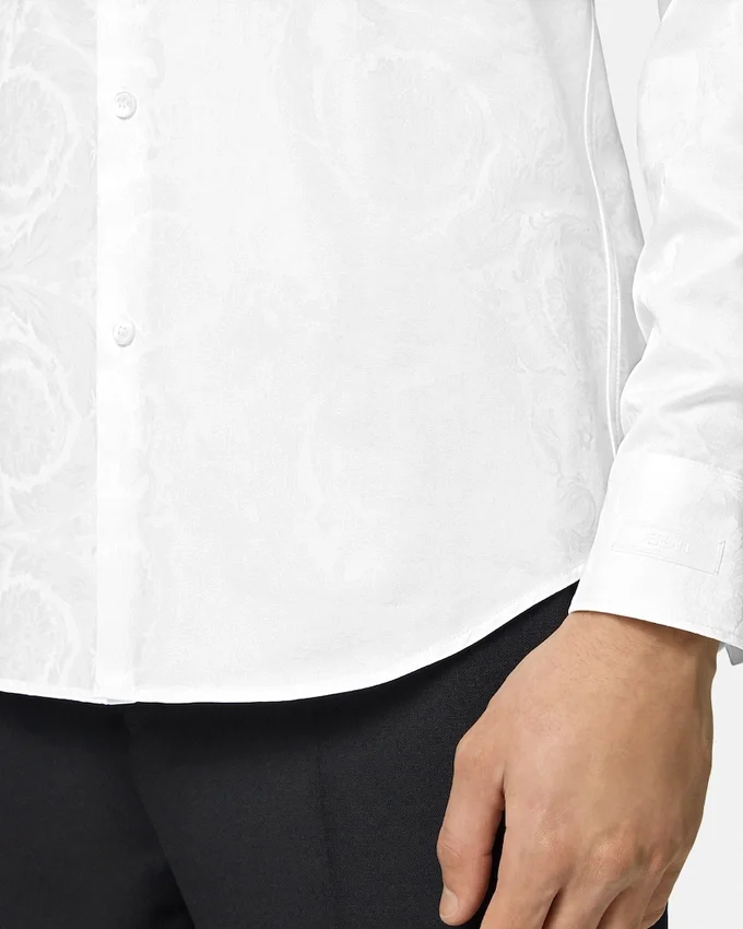 Jacquard Cotton-Poplin Shirt Jacquard Cotton-Poplin Shirt