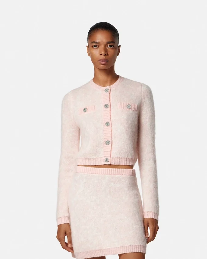 Jacquard Mohair Knit Cardigan Jacquard Mohair Knit Cardigan