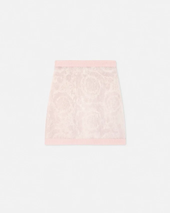 Jacquard Mohair Knit Mini Skirt Jacquard Mohair Knit Mini Skirt