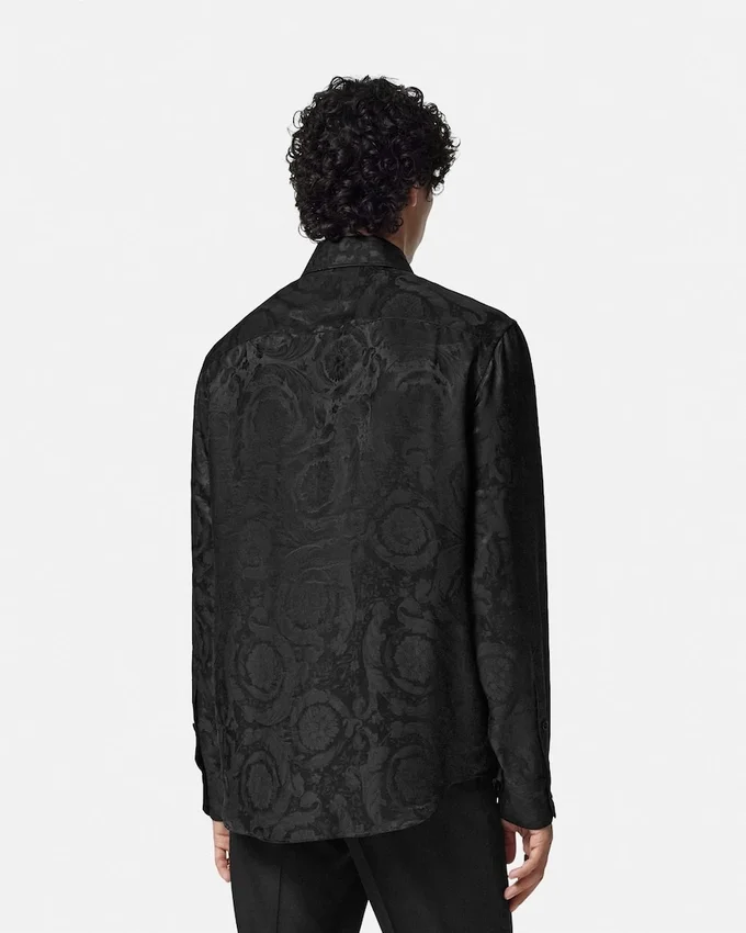 Jacquard Silk-Blend Regular Shirt Jacquard Silk-Blend Regular Shirt