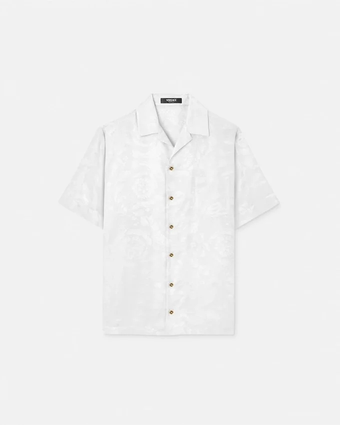 Jacquard Silk-Blend Shirt Jacquard Silk-Blend Shirt