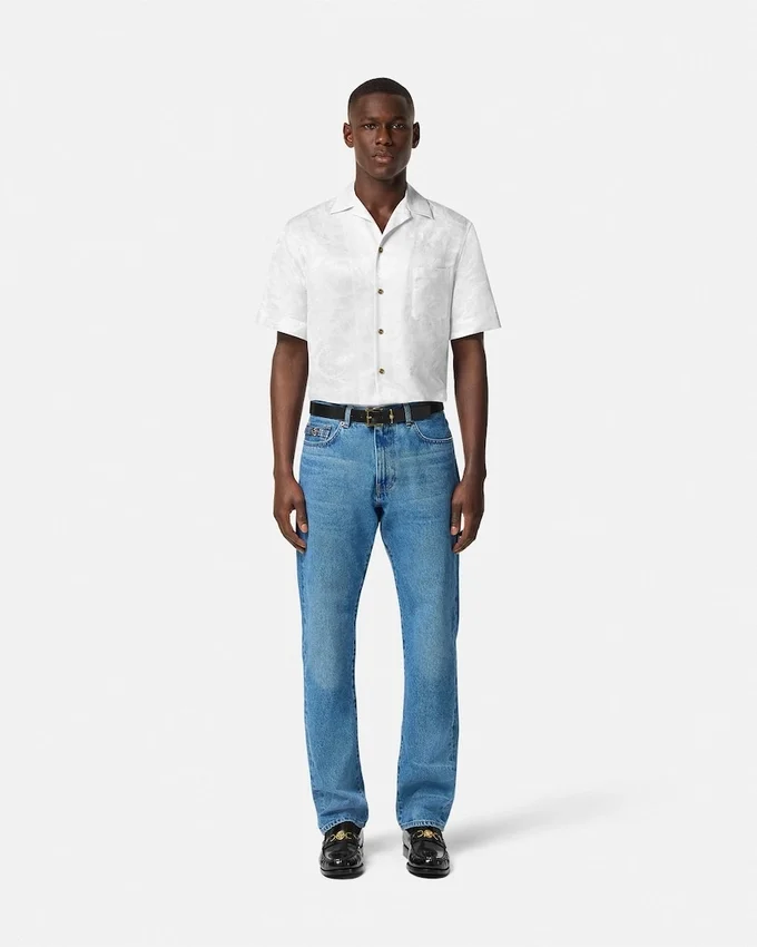 Jacquard Silk-Blend Shirt Jacquard Silk-Blend Shirt
