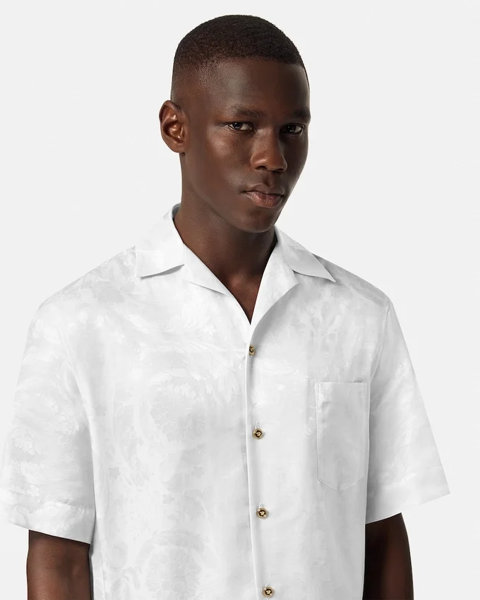 Jacquard Silk-Blend Shirt Jacquard Silk-Blend Shirt