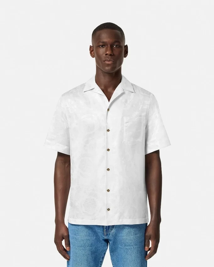 Jacquard Silk-Blend Shirt Jacquard Silk-Blend Shirt