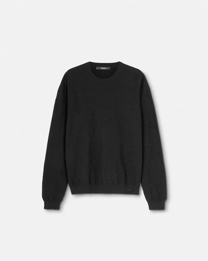 Jacquard Silk-Cotton Knit Sweater Jacquard Silk-Cotton Knit Sweater