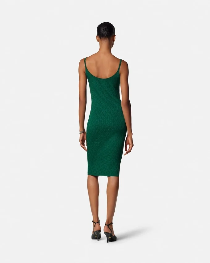 Jacquard Stretch Viscose Fitted Knit Mini Dress Jacquard Stretch Viscose Fitted Knit Mini Dress