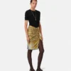 Jacquard Stretch Viscose Fitted Knit T-Shirt Jacquard Stretch Viscose Fitted Knit T-Shirt