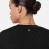 Jacquard Stretch Viscose Fitted Knit T-Shirt Jacquard Stretch Viscose Fitted Knit T-Shirt