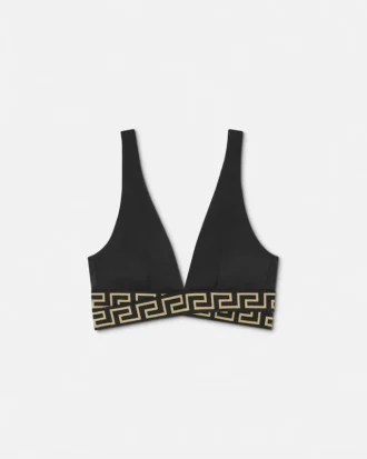 Jacquard Triangle Bikini Top