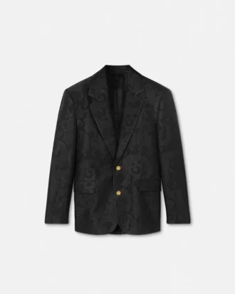 Jacquard Wool-Blend Blazer