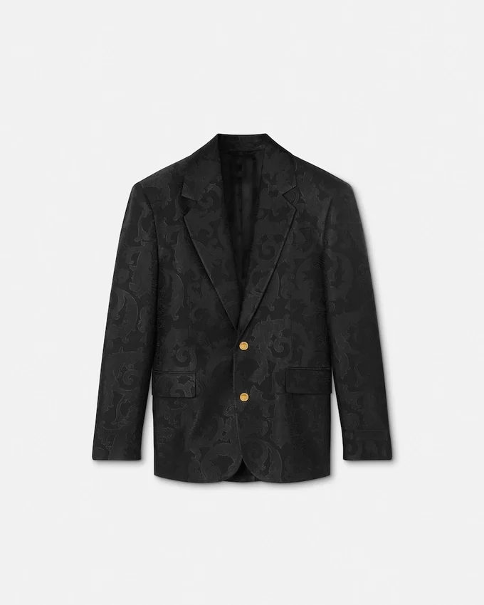 Jacquard Wool-Blend Blazer Jacquard Wool-Blend Blazer
