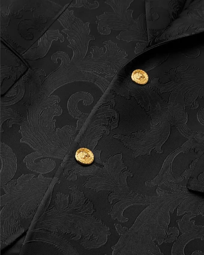 Jacquard Wool-Blend Blazer Jacquard Wool-Blend Blazer