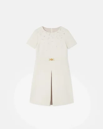 Kids Embellished Milano-Stitch Dress