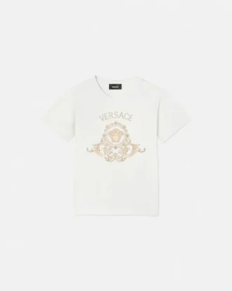 Kids Embellished Printed Cotton-Jersey T-Shirt