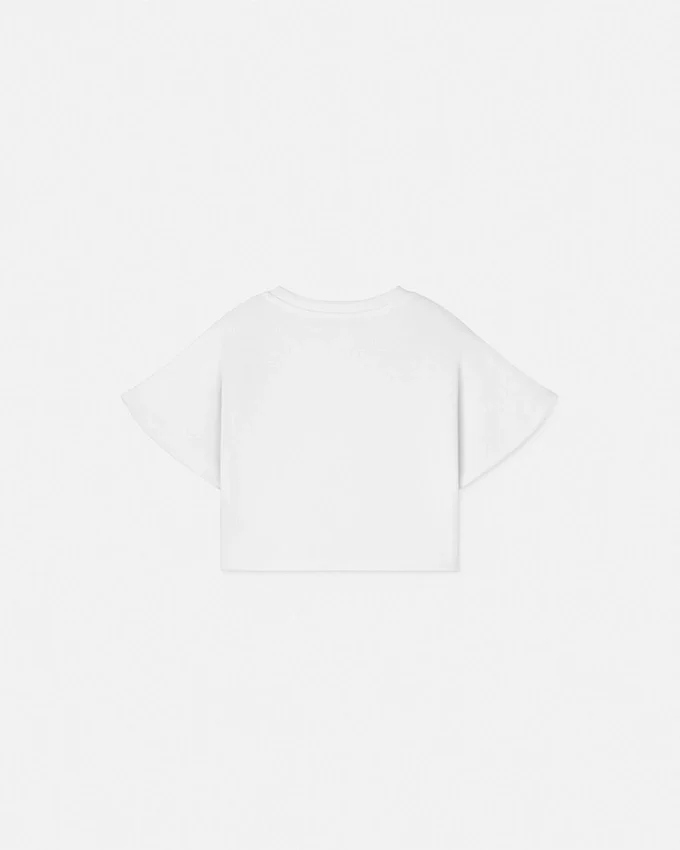 Kids Embroidered Cotton-Jersey Crop Sweatshirt Kids Embroidered Cotton-Jersey Crop Sweatshirt