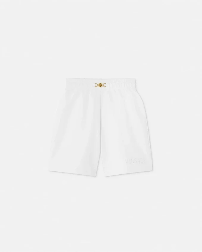 Kids Embroidered Cotton-Jersey Sweat Shorts Kids Embroidered Cotton-Jersey Sweat Shorts