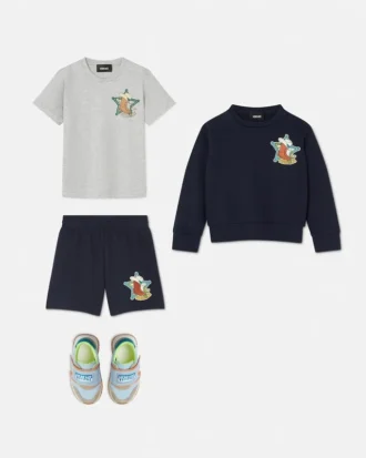 Kids Embroidered Cotton-Jersey Sweatshirt