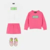 Kids Embroidered Cotton-Jersey Skirt Kids Embroidered Cotton-Jersey Skirt