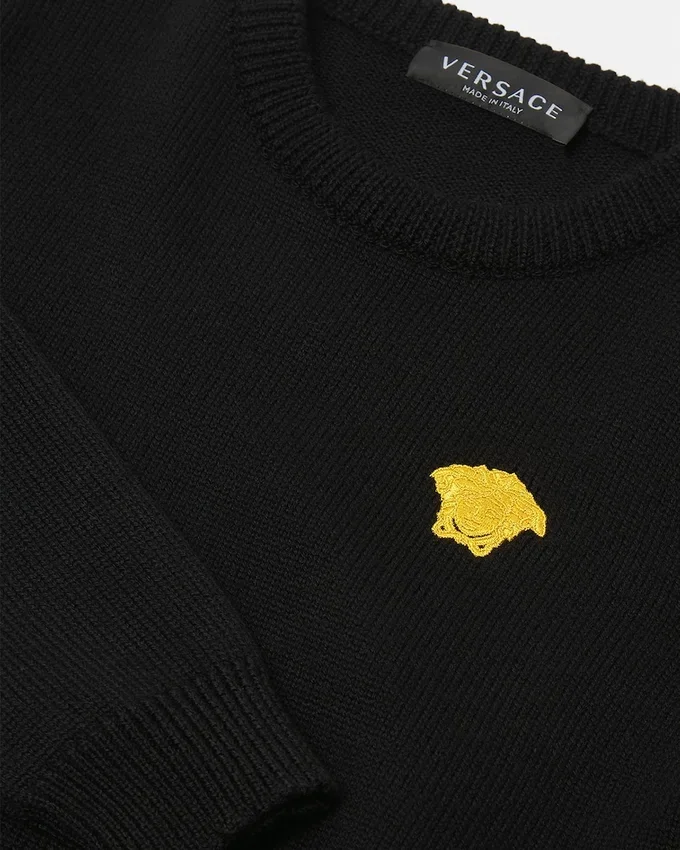 Kids Embroidered Wool Knit Sweater Kids Embroidered Wool Knit Sweater