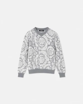 Kids Jacquard Cotton-Blend Knit Sweater