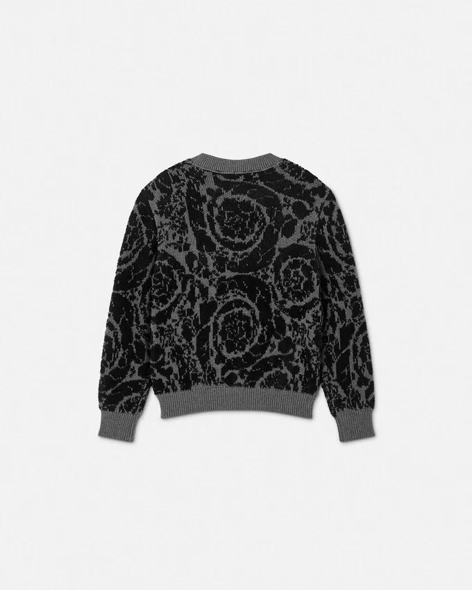 Kids Jacquard Cotton-Blend Knit Sweater Kids Jacquard Cotton-Blend Knit Sweater