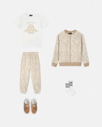 Kids Jacquard Cotton-Jersey Zip Sweatshirt