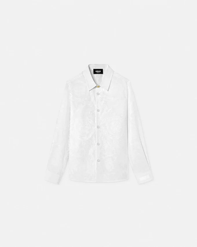 Kids Jacquard Cotton-Poplin Shirt Kids Jacquard Cotton-Poplin Shirt