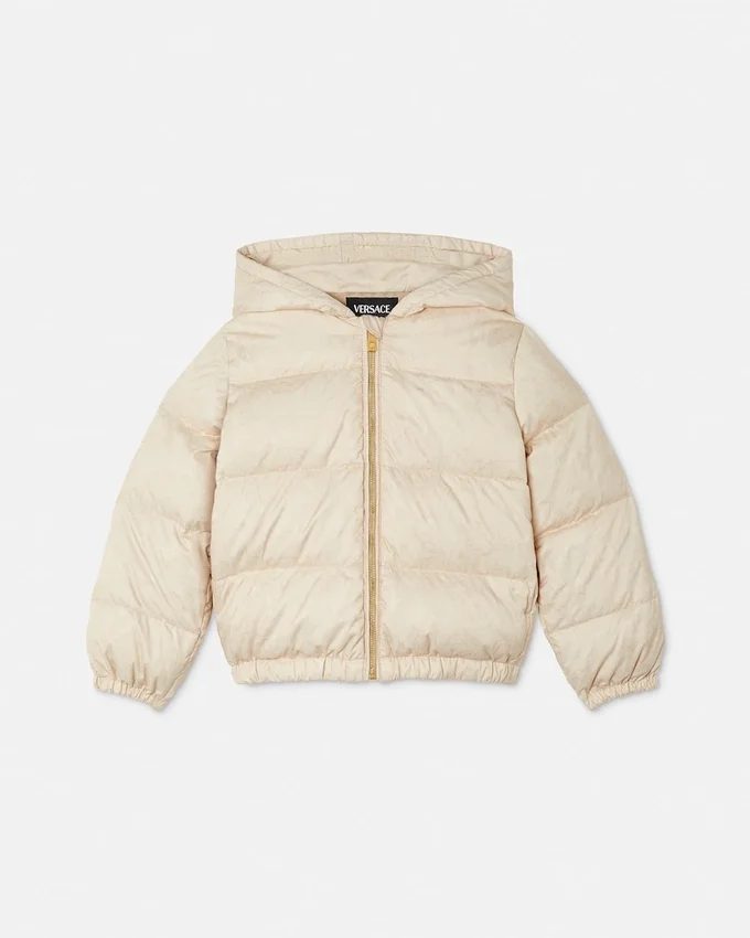 Kids Jacquard Nylon Padded Puffer Kids Jacquard Nylon Padded Puffer