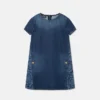 Kids Lasered Denim Dress Kids Lasered Denim Dress