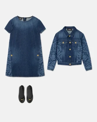 Kids Lasered Denim Blouson