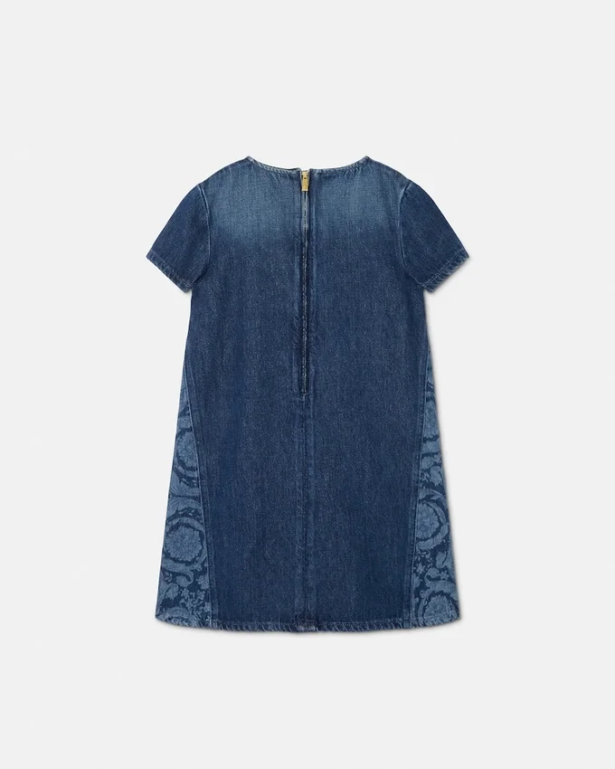 Kids Lasered Denim Dress Kids Lasered Denim Dress