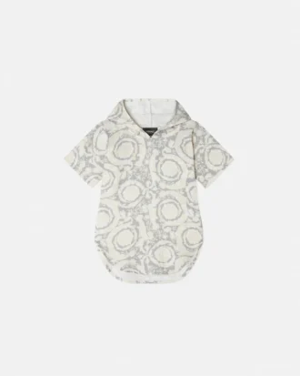Kids Printed Cotton Cover-Up Hoodie