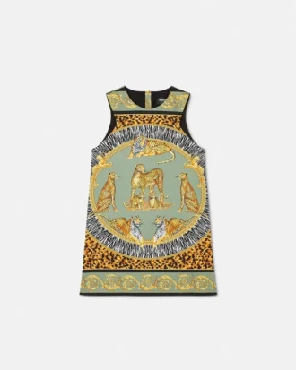 Kids Printed Cotton-Gabardine Dress