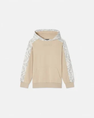 Kids Printed Cotton-Jersey Hoodie