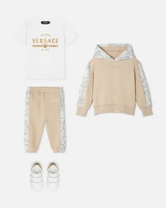 Kids Printed Cotton-Jersey Hoodie