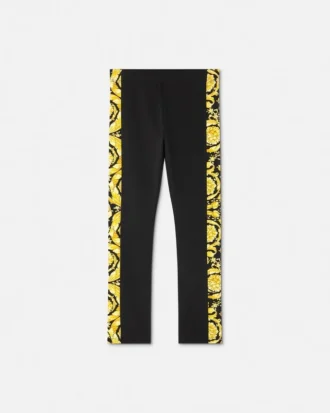 Kids Printed Cotton-Jersey Leggings