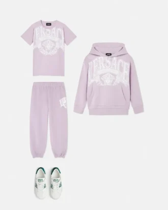 Kids Printed Cotton-Jersey Hoodie