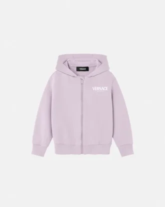 Kids Printed Cotton-Jersey Zip Hoodie