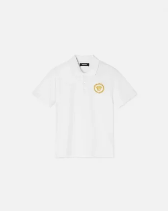 Kids Printed Cotton-Piqu&eacute; Polo