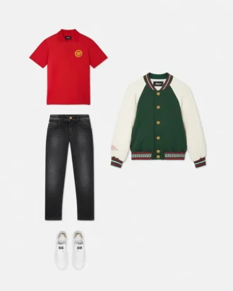Kids Printed Cotton-Piqu&eacute; Polo