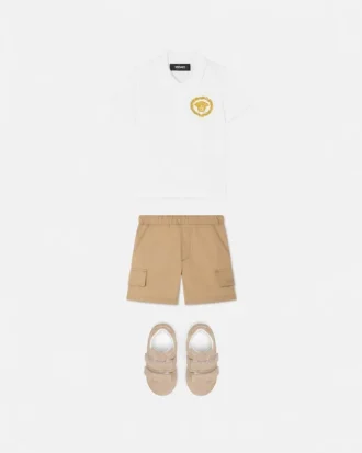 Kids Printed Cotton-Piqu&eacute; Polo